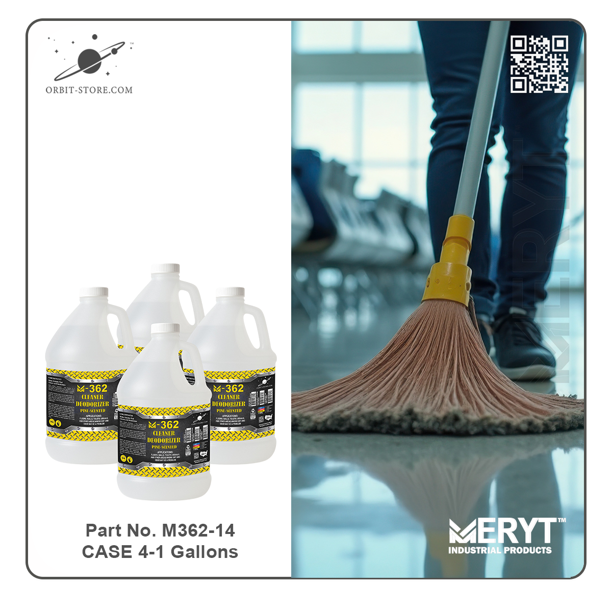 M362-14  Industrial Pine Cleaner & Deodorizer Concentrated for Airport Use