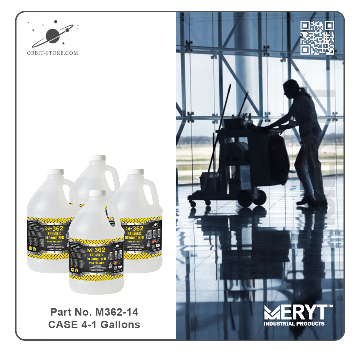 M362-14  Industrial Pine Cleaner & Deodorizer Concentrated for Airport Use