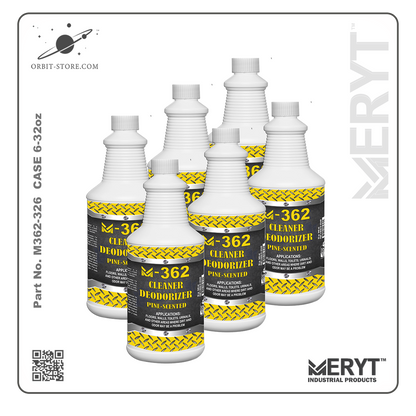 M362-326  Industrial Strength Floor Cleaner and Deodorizer  Concentrate - Pine Scent  Case of 6 x 32 oz