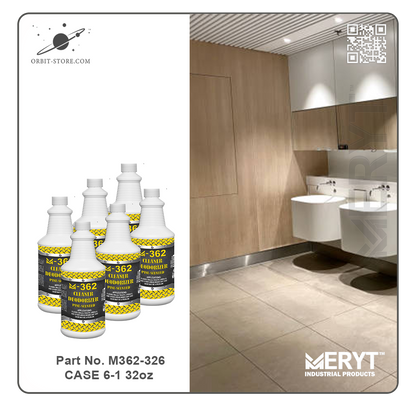 M362-326  Industrial Strength Floor Cleaner and Deodorizer  Concentrate - Pine Scent  Case of 6 x 32 oz