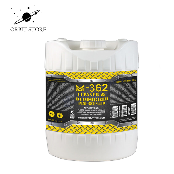 M362 Industrial Strength Floor Cleaner and Deodorizer Concentrate  Pine Scent 5 US Gallons 18.9L