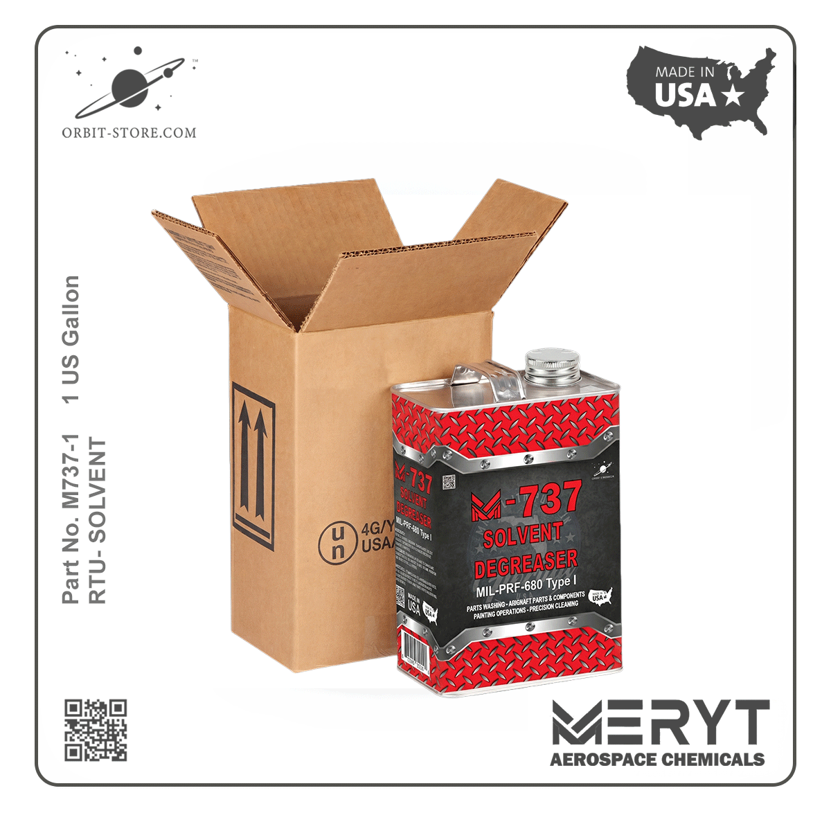 M737-1 DEGREASING SOLVENT MIL PRF 680 TYPE I 1 US Gallon