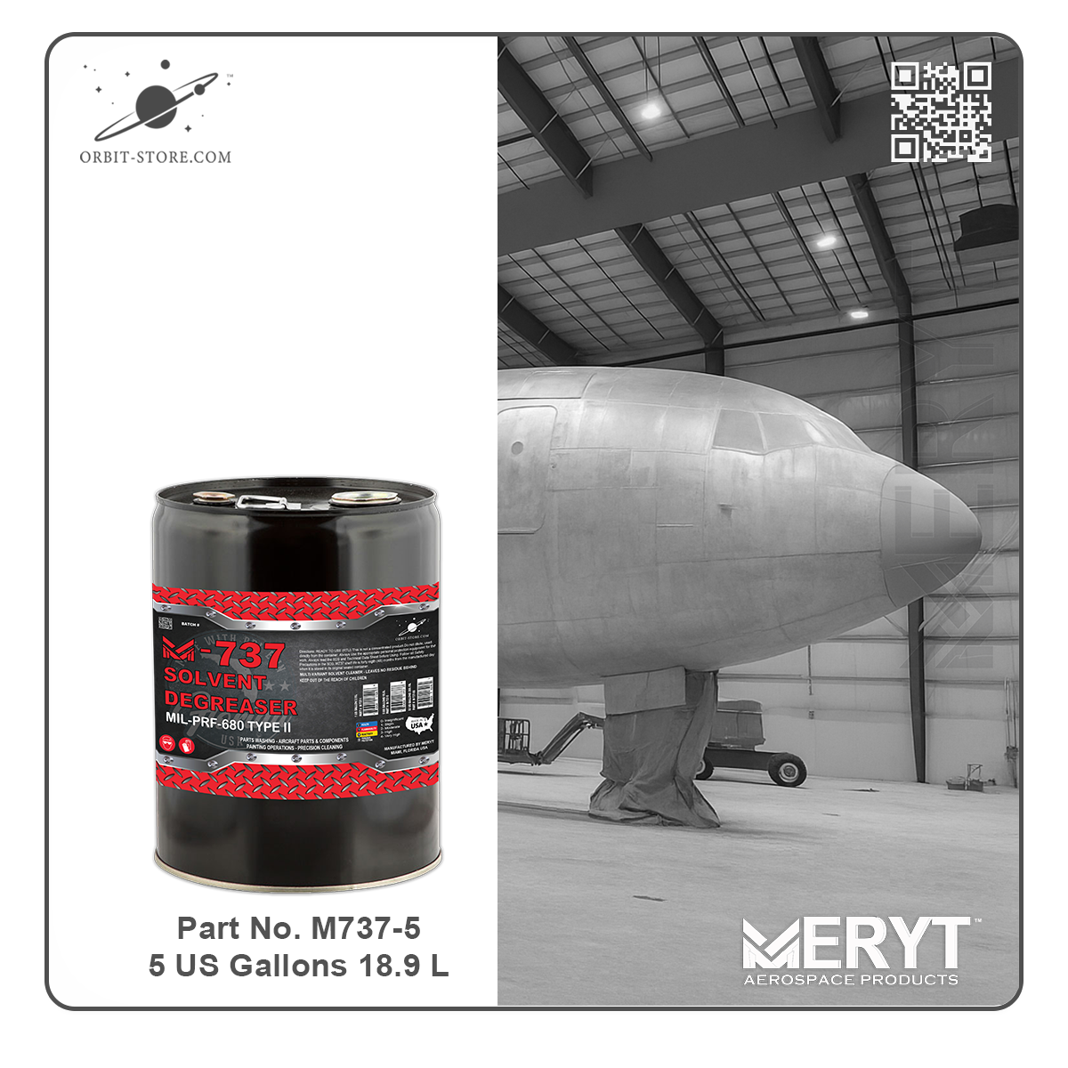 M737-5  DEGREASING SOLVENT MIL PRF 680 TYPE II  5 US Gallons 18.9 L