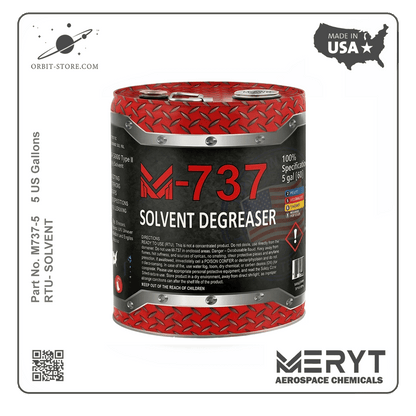 M737-5  DEGREASING SOLVENT MIL PRF 680 TYPE II  5 US Gallons 18.9 L