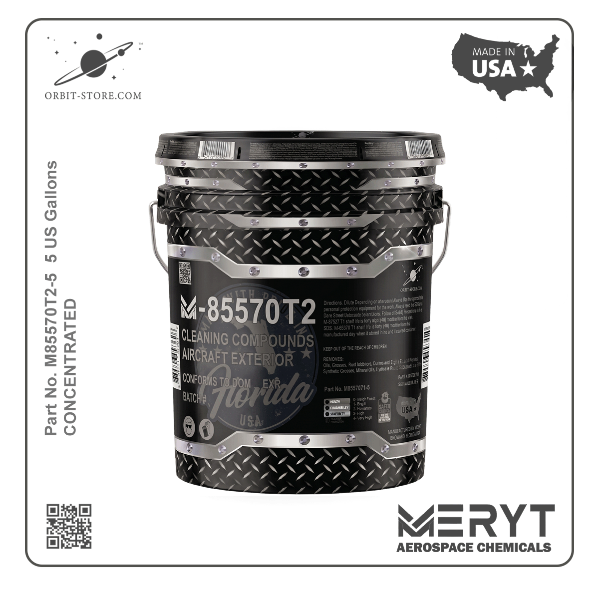 M85570T2-5  Aircraft Exterior Cleaning Compound - MIL-PRF-85570 TYPE II 5 US Gallons