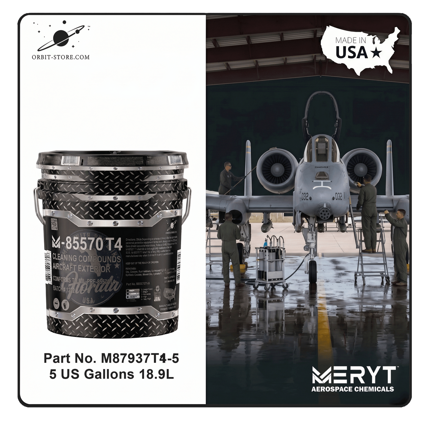M85570T4-5  Aircraft Exterior Cleaning Compound - MIL-PRF-85570 TYPE IV 5 US Gallons