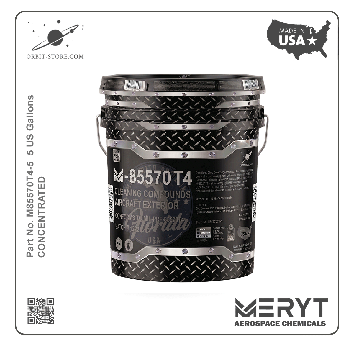 M85570T4-5  Aircraft Exterior Cleaning Compound - MIL-PRF-85570 TYPE IV 5 US Gallons
