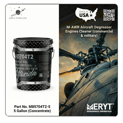 MIL-PRF-85704 Type II Aircraft Engine Compressor Wash – M-85704T2-5 Turbine Gas Path Cleaner (Concentrate)