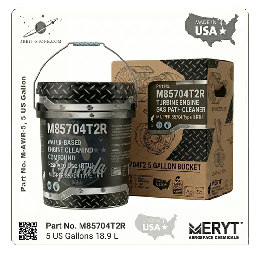 MIL-PRF-85704 Type II RTU Aircraft Engine Compressor Wash – M-85704T2R-5 Gas Path Cleaner Ready-To-Use
