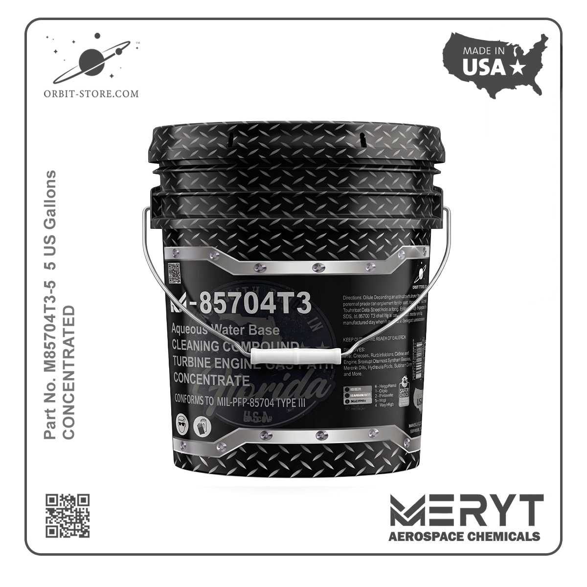MIL-PRF-85704 Type III Aircraft Engine Compressor Wash – M-85704T3-5 On-Line Gas Path Cleaner (Concentrate)