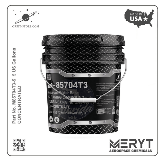 MIL-PRF-85704 Type III Aircraft Engine Compressor Wash – M-85704T3-5 On-Line Gas Path Cleaner (Concentrate)