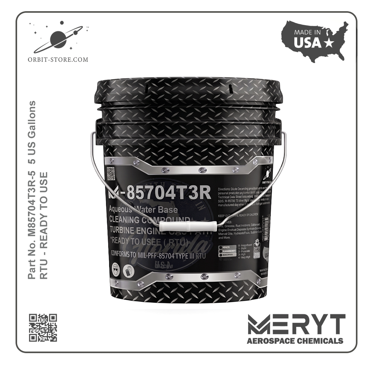 MIL-PRF-85704 Type III RTU Aircraft Engine Compressor Wash – M-85704T3R-5 On-Line Gas Path Cleaner