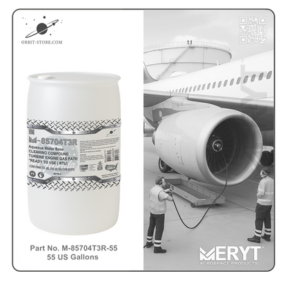 M85704T3R-55 Turbine Engine Cleaner MIL-PRF-85704C Type III RTU READY TO USE 55 US Gallons