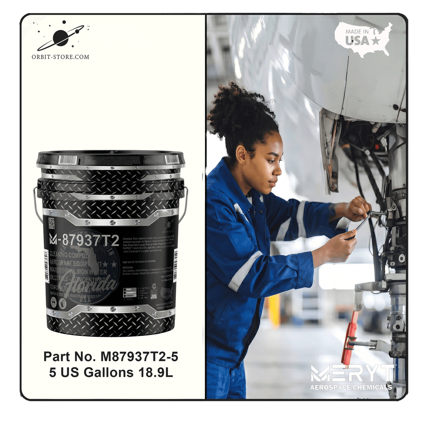 M87937T2-5   MIL-PRF-87937 Type II Solvent Emulsion Aircraft Cleaning Compound 5 Gallons
