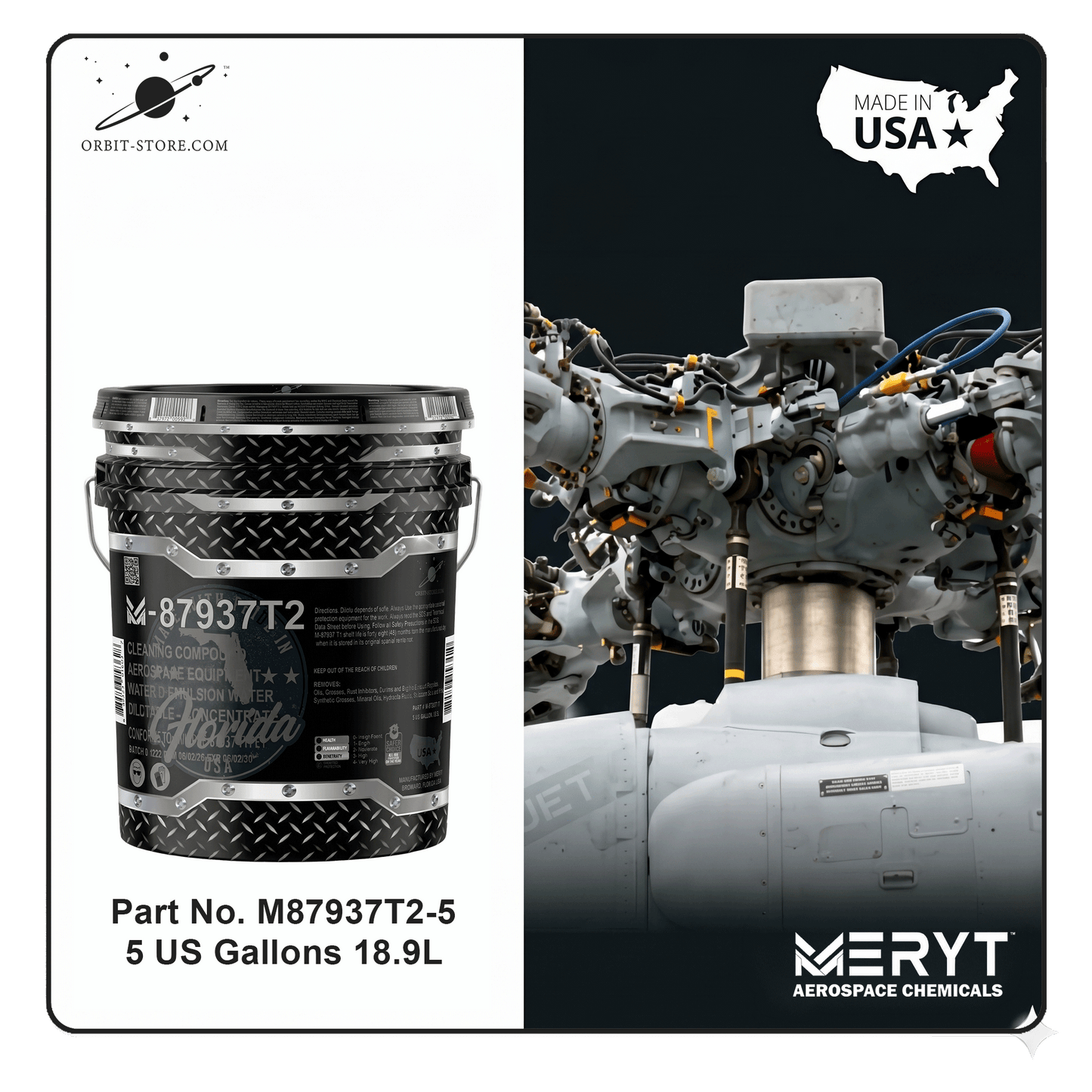 M87937T2-5   MIL-PRF-87937 Type II Solvent Emulsion Aircraft Cleaning Compound 5 Gallons