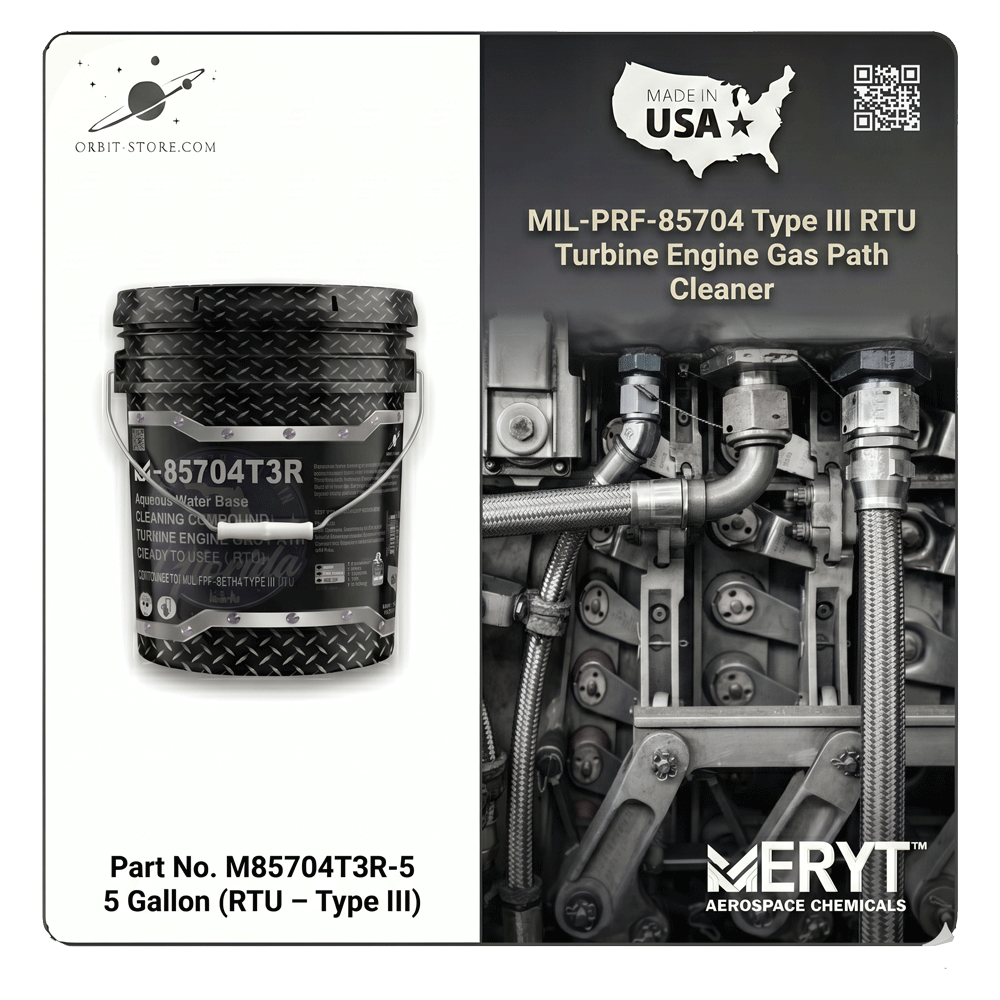 MIL-PRF-85704 Type III RTU Aircraft Engine Compressor Wash – M-85704T3R-5 On-Line Gas Path Cleaner
