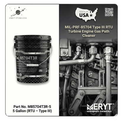 MIL-PRF-85704 Type III RTU Aircraft Engine Compressor Wash – M-85704T3R-5 On-Line Gas Path Cleaner