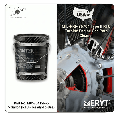 MIL-PRF-85704 Type II RTU Aircraft Engine Compressor Wash – M-85704T2R-5 Gas Path Cleaner Ready-To-Use