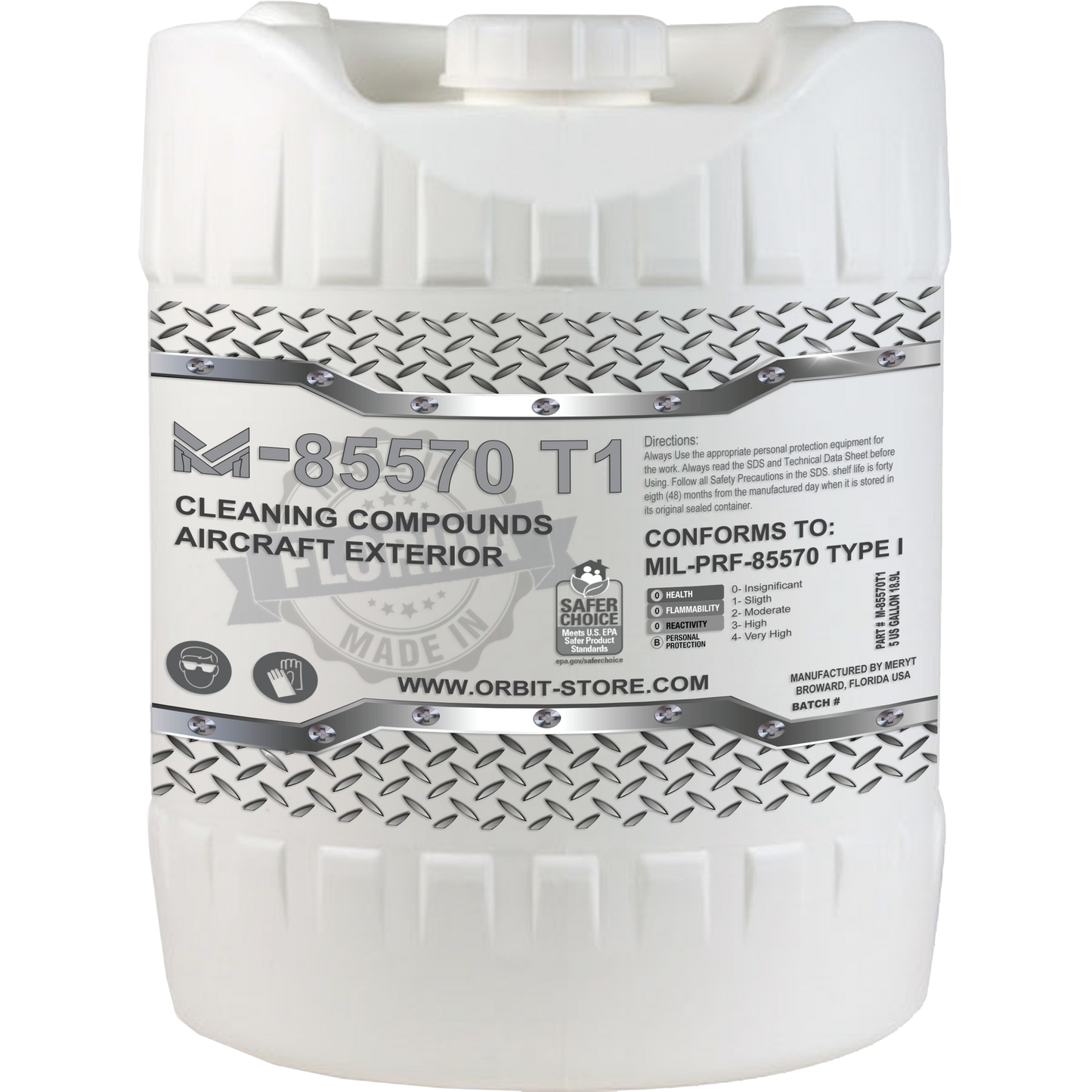 M85570T1-5  Aircraft Exterior Cleaning Compound - MIL-PRF-85570 TYPE I