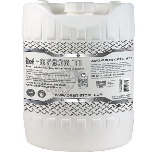 M-87936T1 Concentrated 5 US Gallons Aircraft Exterior Cleaning Compound MILPRF-87936 Type I