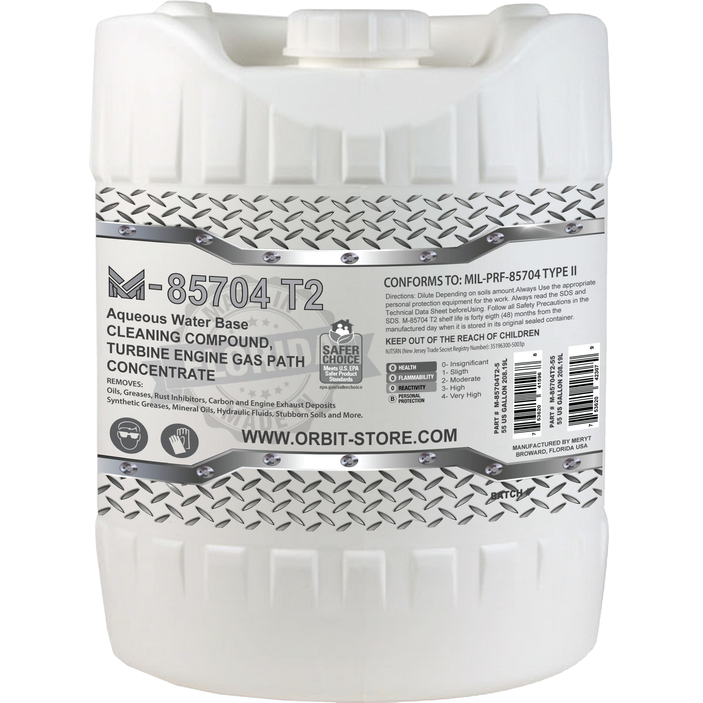 M-85704T2 Concentrated 5 US Gallons Turbine Engine Cleaner MILPRF-85704C