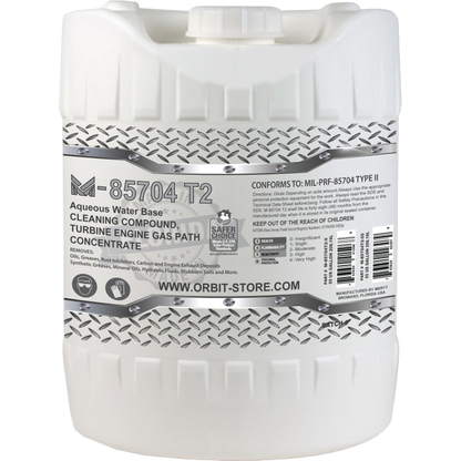 M-85704T2 Concentrated 5 US Gallons Turbine Engine Cleaner MILPRF-85704C