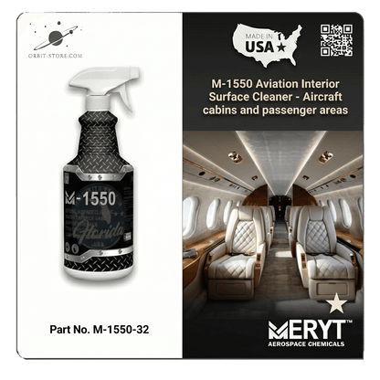 AMS 1550 Aircraft Interior Cleaner – Part No.  M1550-32 Ready-To-Use Aviation Surface Cleaner (32 oz Spray Bottle)
