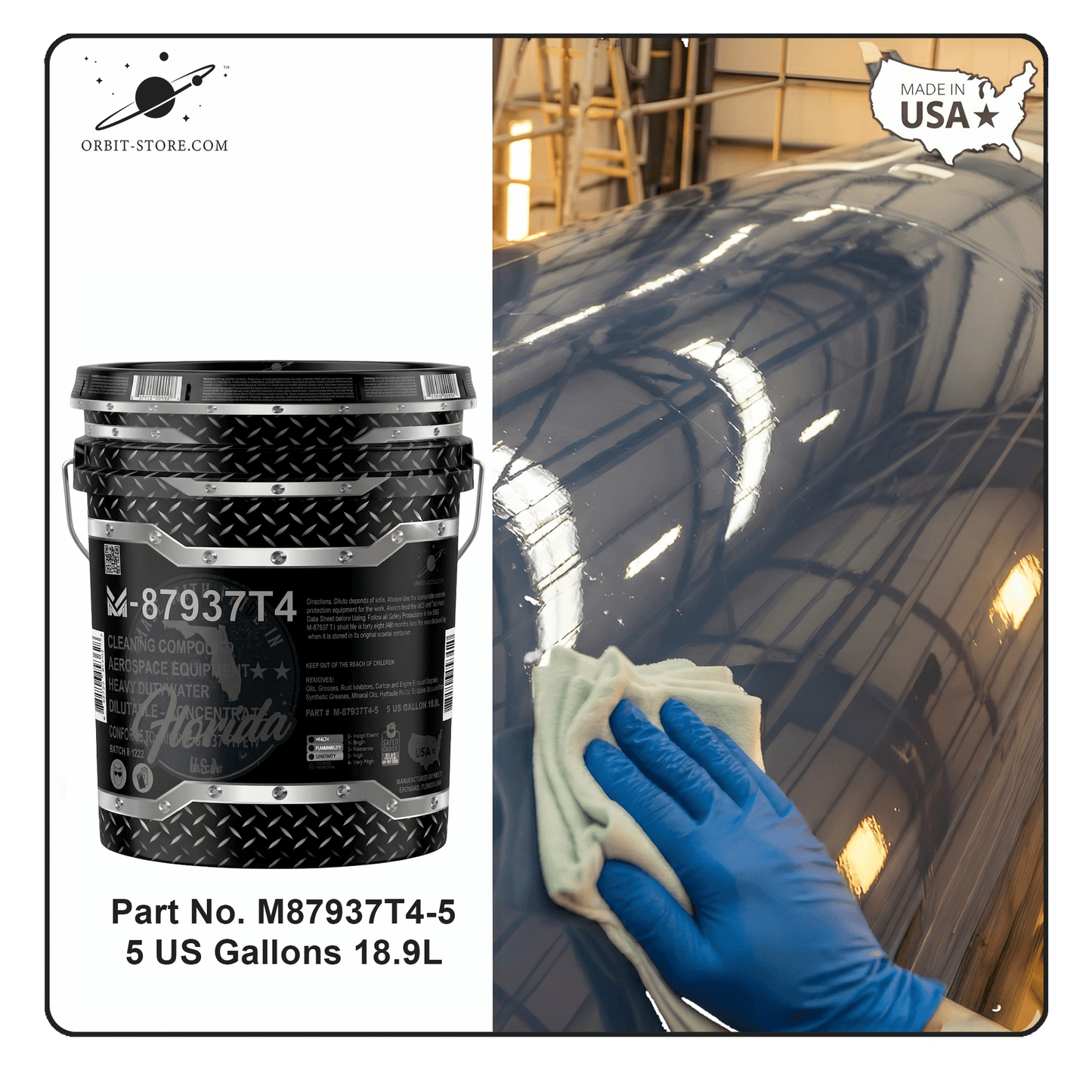 M87937T4-5   MIL-PRF-87937 Type IV Heavy Duty Cleaning Compound 5-Gallons
